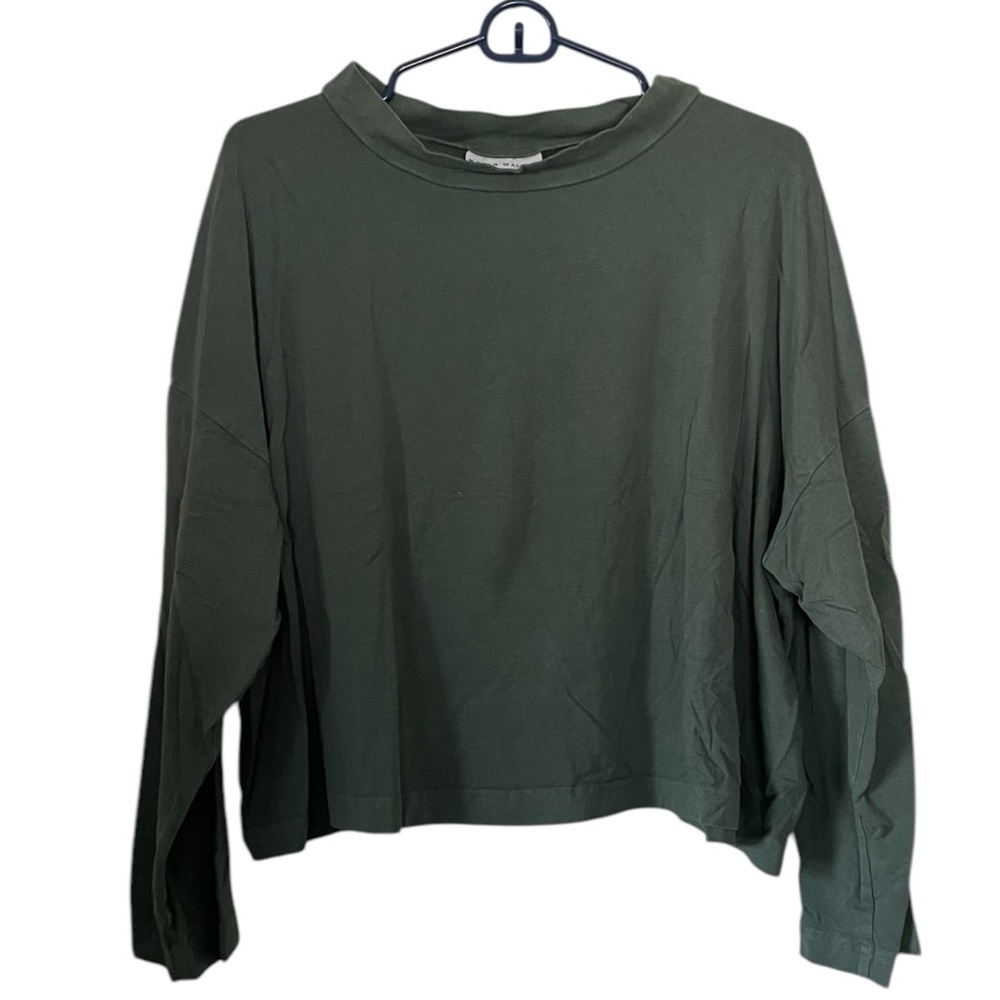Alden Top, Green Long Sleeve Top